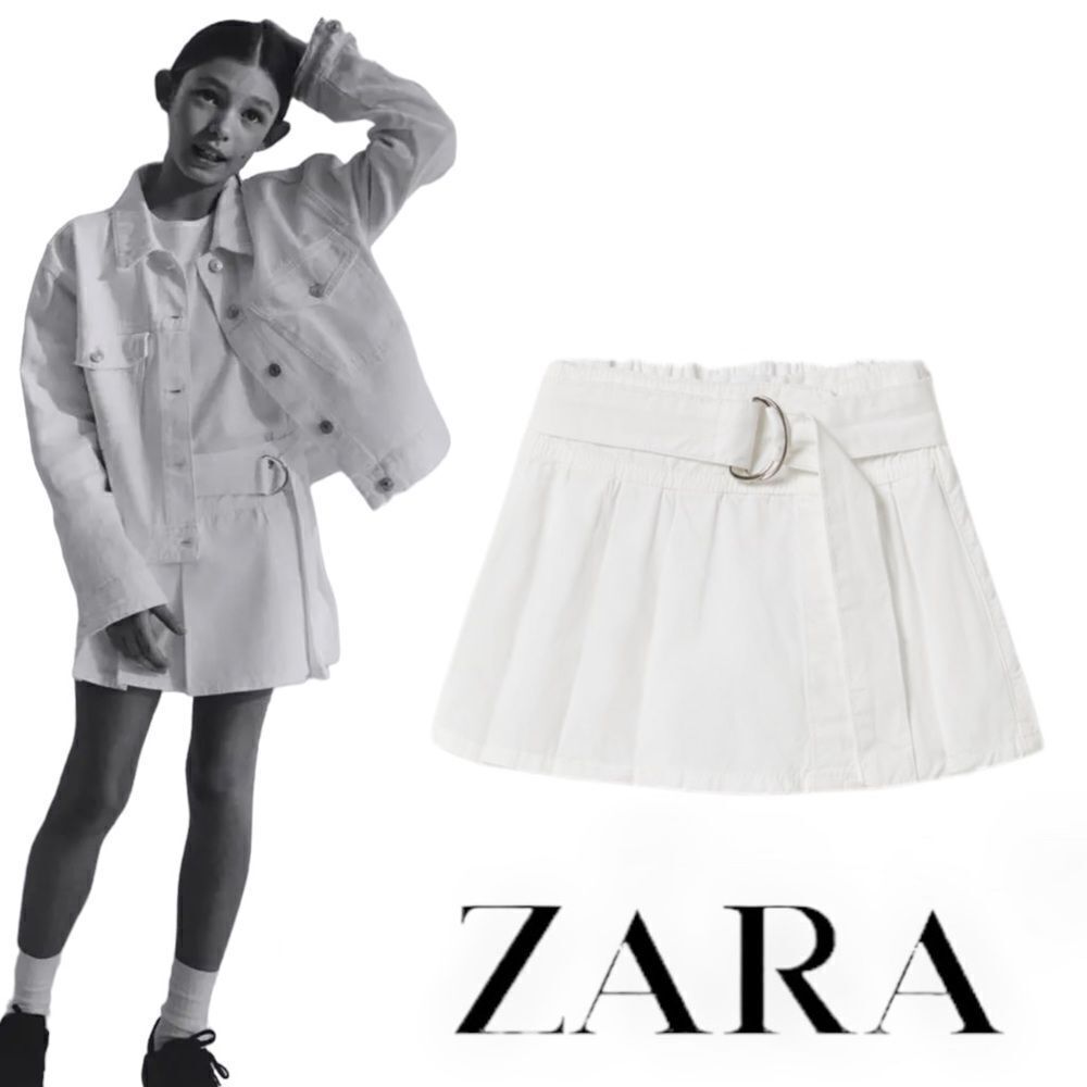 ZARA Kids | White | PLEATED SKORT